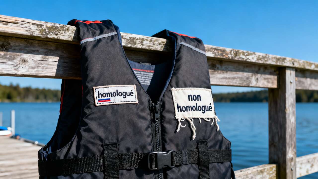 Différences entre gilets de sauvetage homologués et non homologués