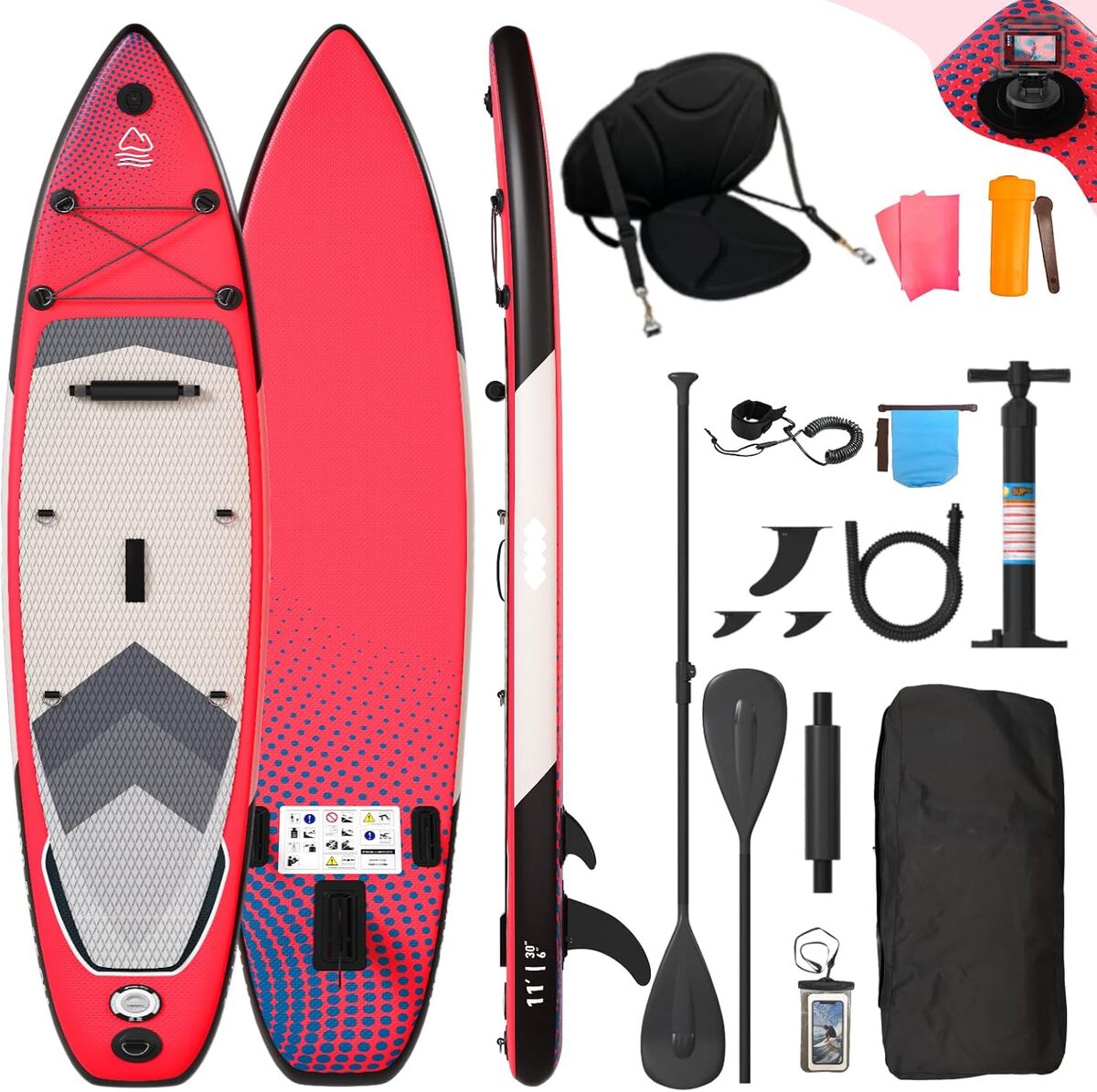 Test complet : planche de paddle gonflable Devoko 330 cm, pour surf et yoga