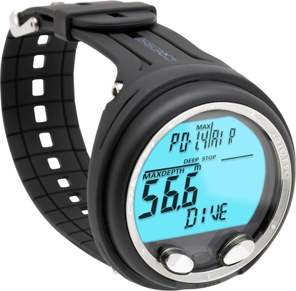 Test de l'ordinateur de plongée Cressi Giotto noir/gris