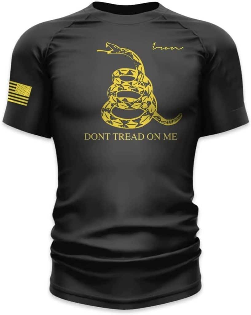 Test du rashguard Iron Jiu Jitsu Don't Tread on Me taille L noir