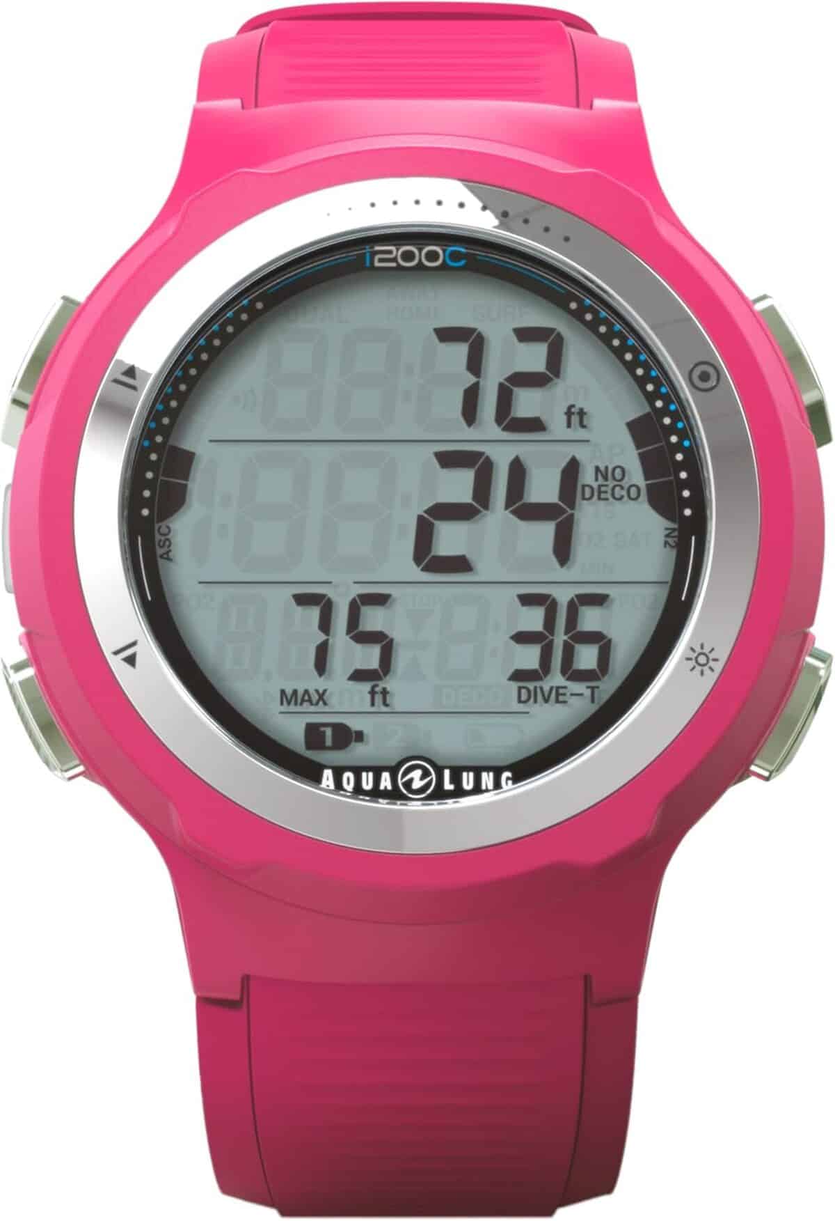 Test : ordinateur de plongée Aqualung I200C, modèle rose