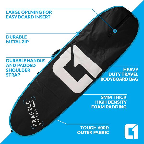 Circle One Double Housse de Surf, Sac de Voyage, Portable Durable pour Deux Planches de Surf Surfboards