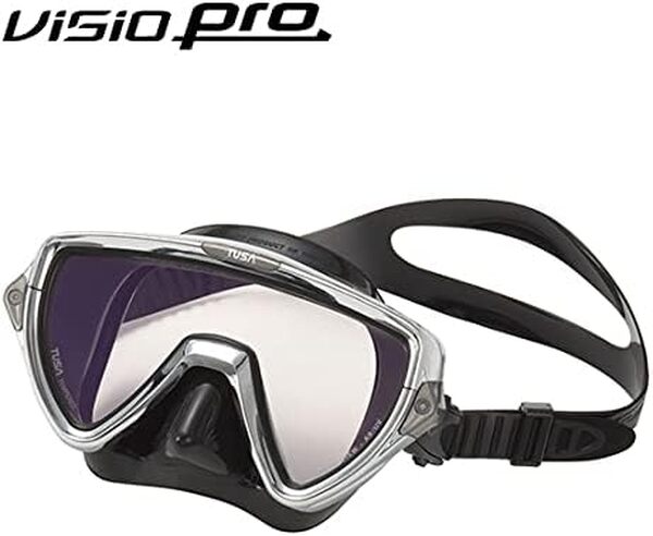 Tusa - Visio Pro – Masque de Plongée - Mixte Adulte - Noir - Taille Unique