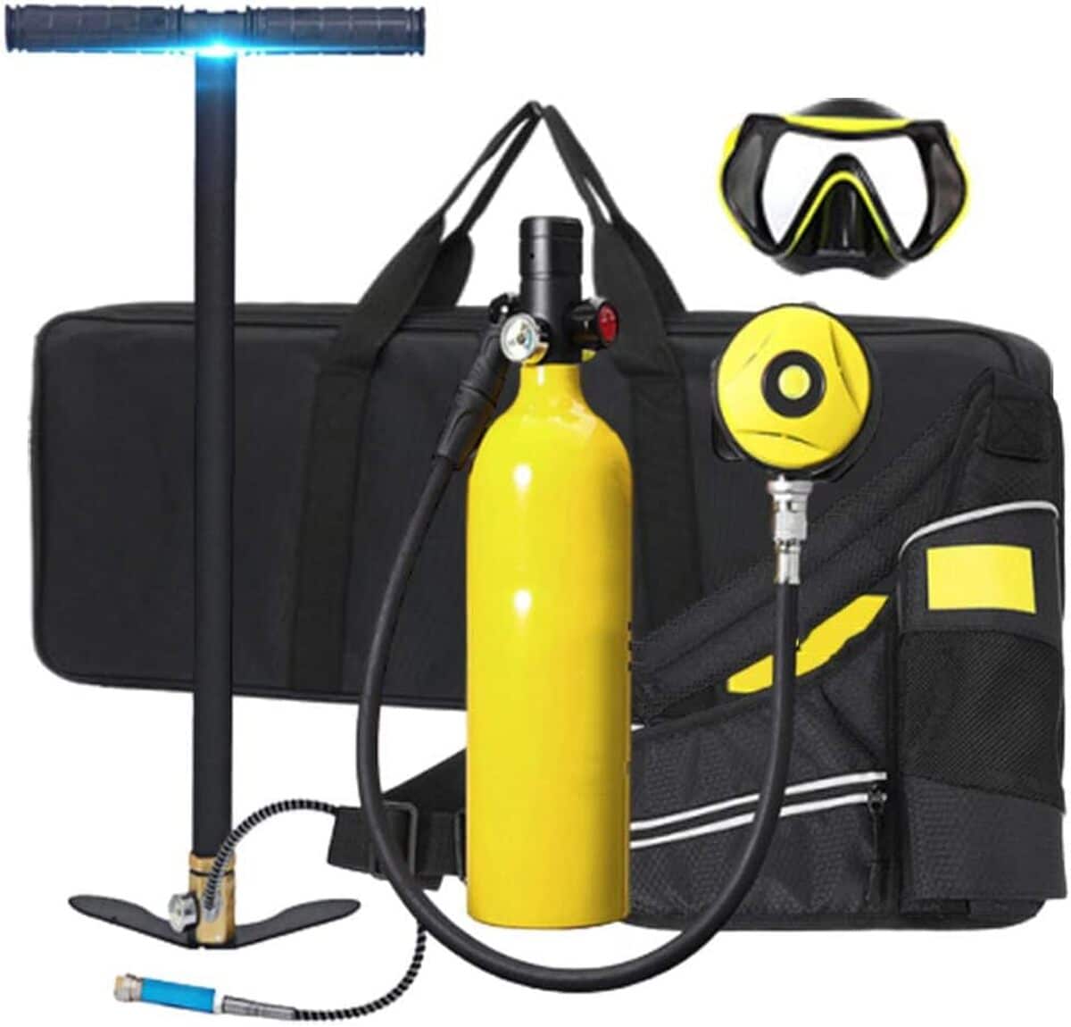 Test mini bouteille d'oxygène XSGDMN 1L pour plongée sous-marine