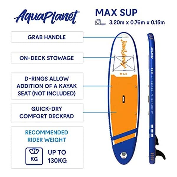 Découvrez notre avis sur le paddle gonflable Aquaplanet Max 10'6 orange : une analyse détaillée de ses performances, atouts et inconvénients pour vous aider à faire le bon choix.
