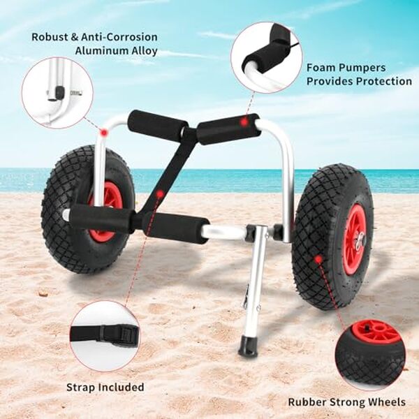 Découvrez notre test complet du chariot Wistar : une solution robuste et fiable pour transporter des kayaks et bateaux pesant jusqu'à 220 kg.