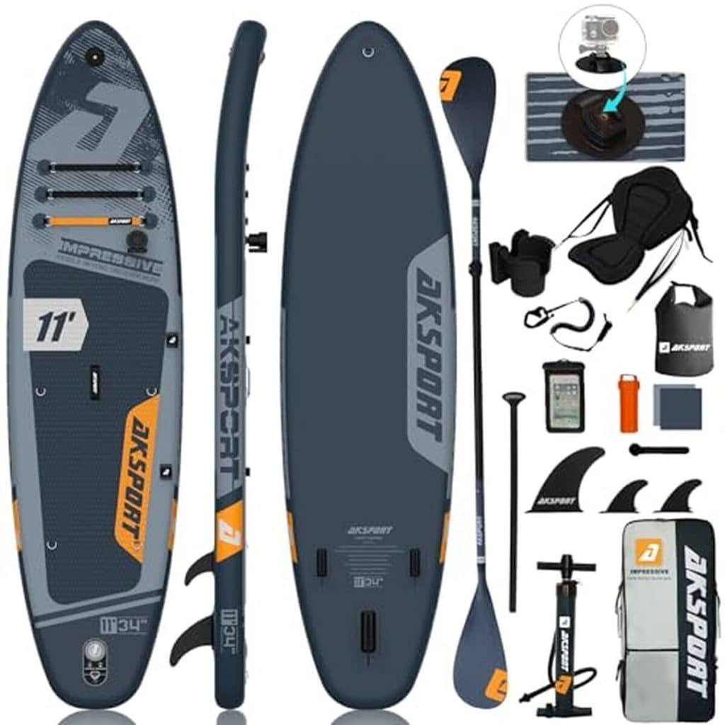 Test de la planche SUP gonflable AKSPORT 11" complète et stable