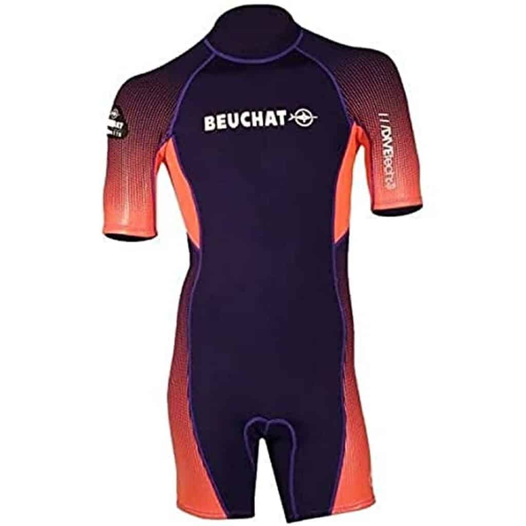 Test du shorty néoprène 3mm beuchat homme violet/rose