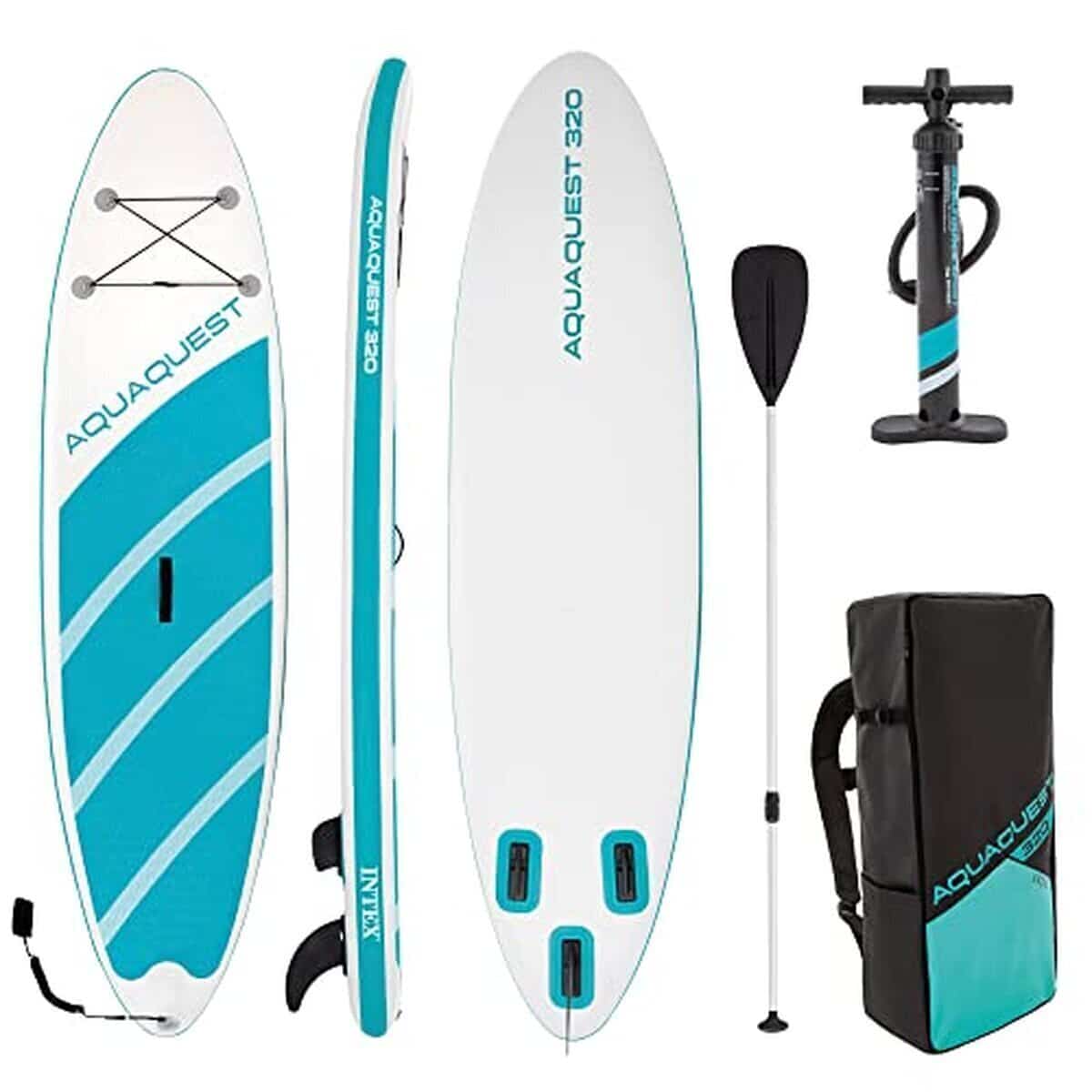 Test du paddle Intex Aqua Quest 320 bleu