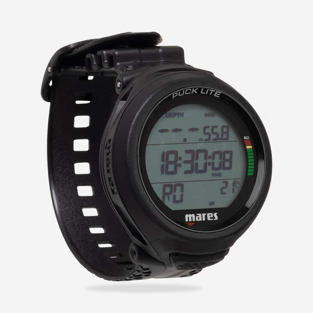 Test de l'ordinateur de plongée Mares Puck Lite noir chez Decathlon