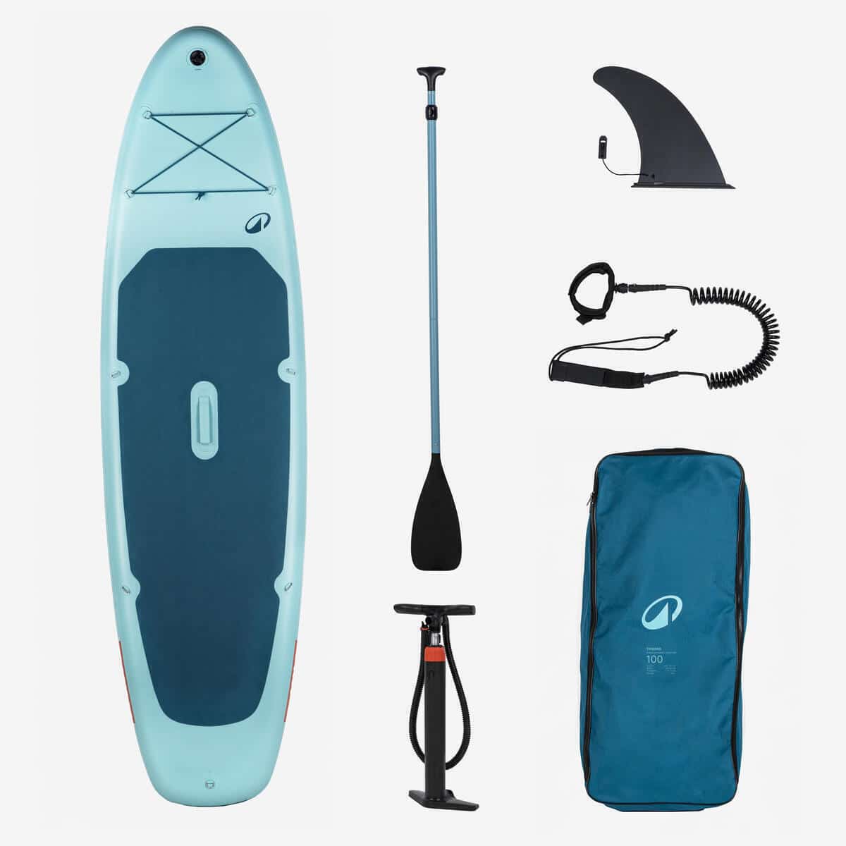 Test du stand up paddle gonflable 10'6, 100 bleu Decathlon